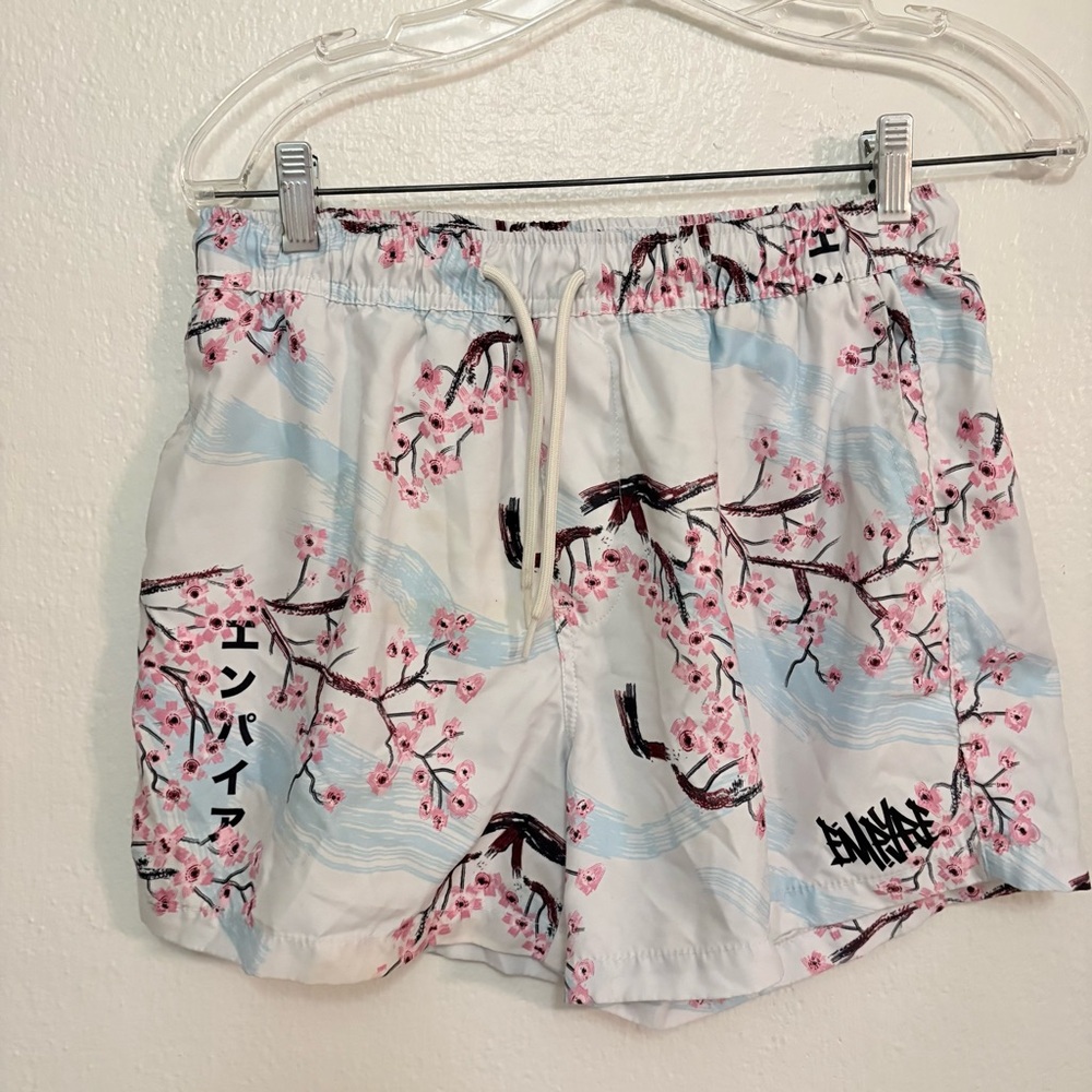 Ollie Floral Off White Shorts by Empyre